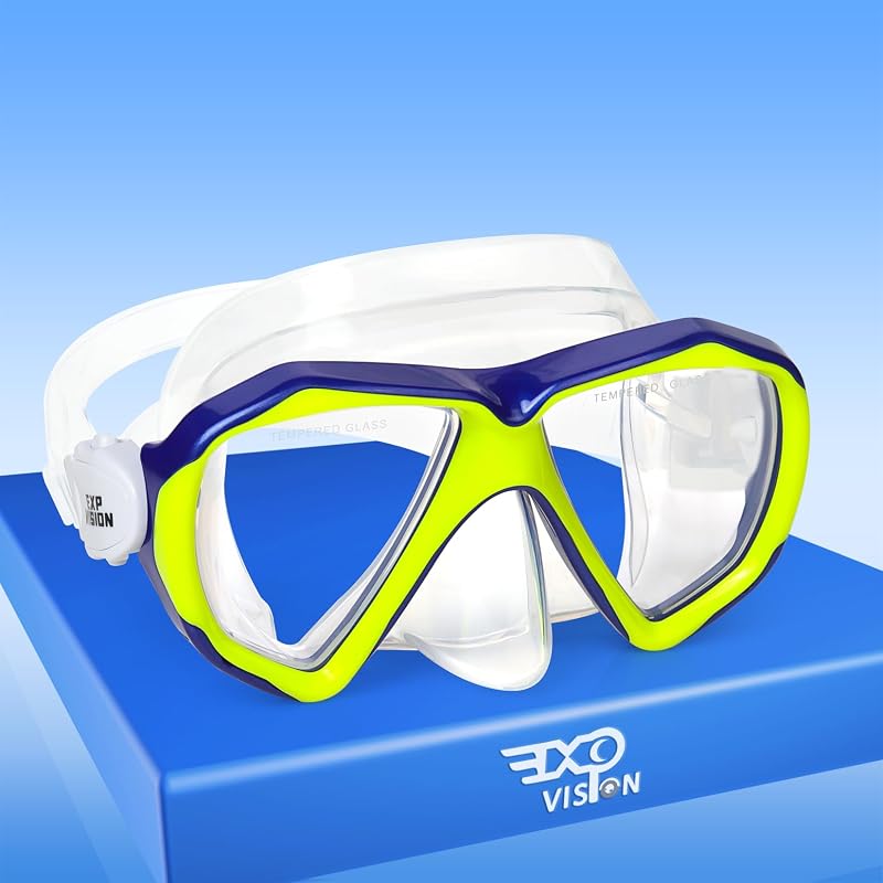 Máscara buceo niño antivaho 180° vidrio templado