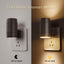 Luces nocturnas LED enchufables 2 sensores brillo ajustable