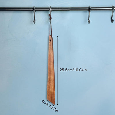 Espátula madera antiadherente 10pulg cocinar voltear