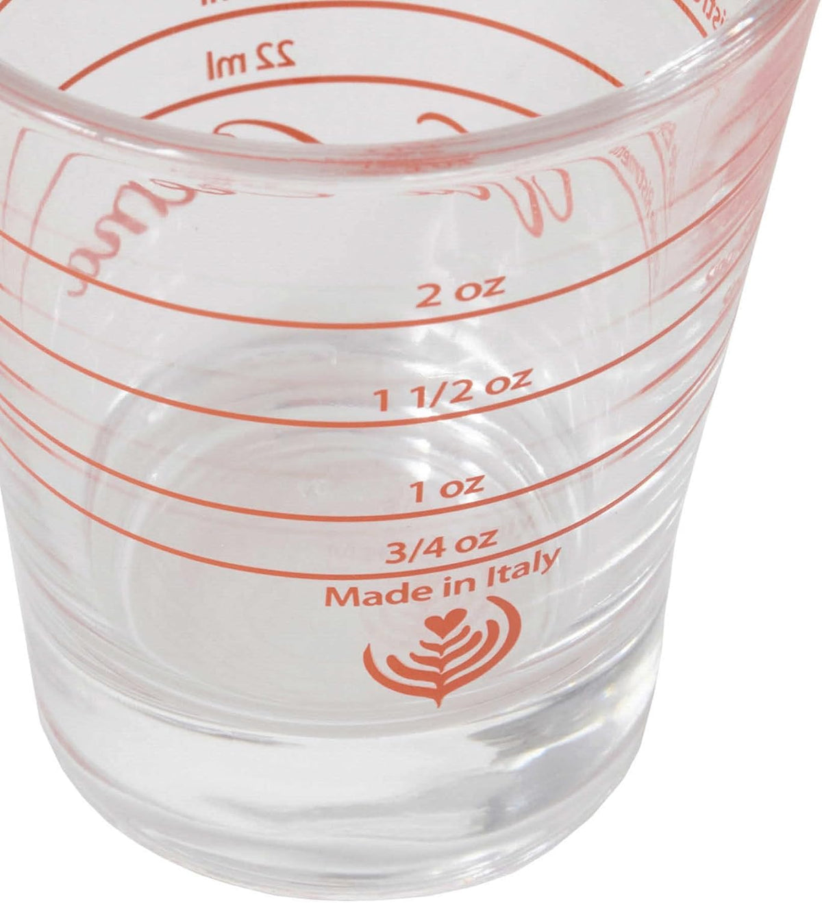 Taza medidora vidrio espresso dosificar café 2.283in