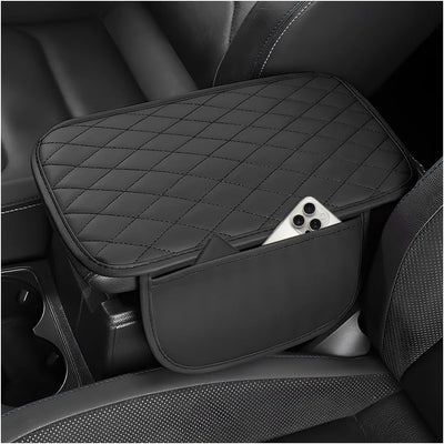 Funda consola automóvil piel sintética 2 bolsas