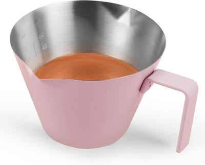 Tazas medidoras acero inox doble boquilla con escala