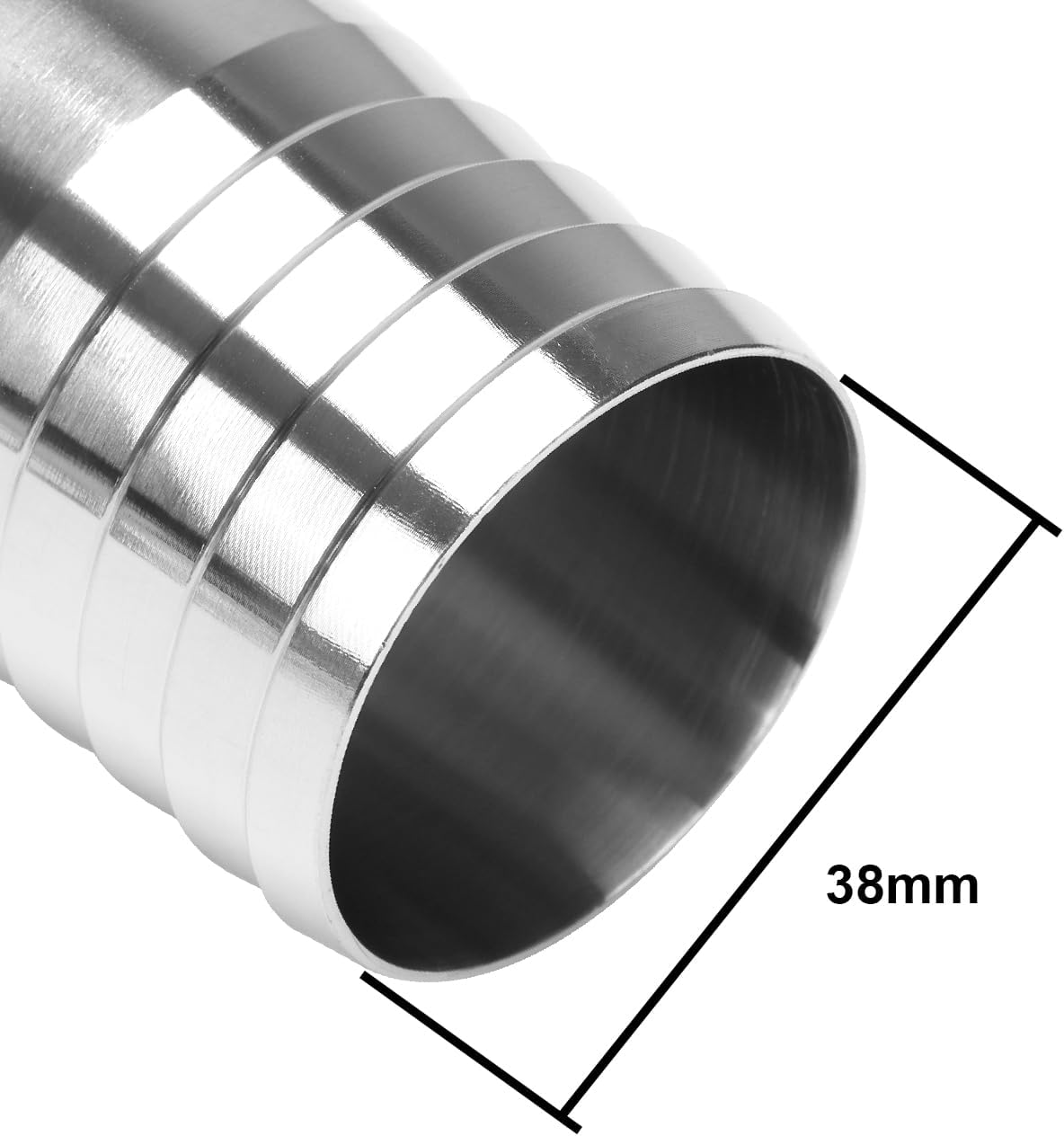 Manguera sanitaria tri clamp 1.5 con codo 45 grados