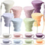 8 Tazas Silicón Plegables 7oz Campamento Color Macarrón