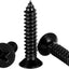 Tornillos madera #4x1-1/2" acero inox 304 negro 100uds
