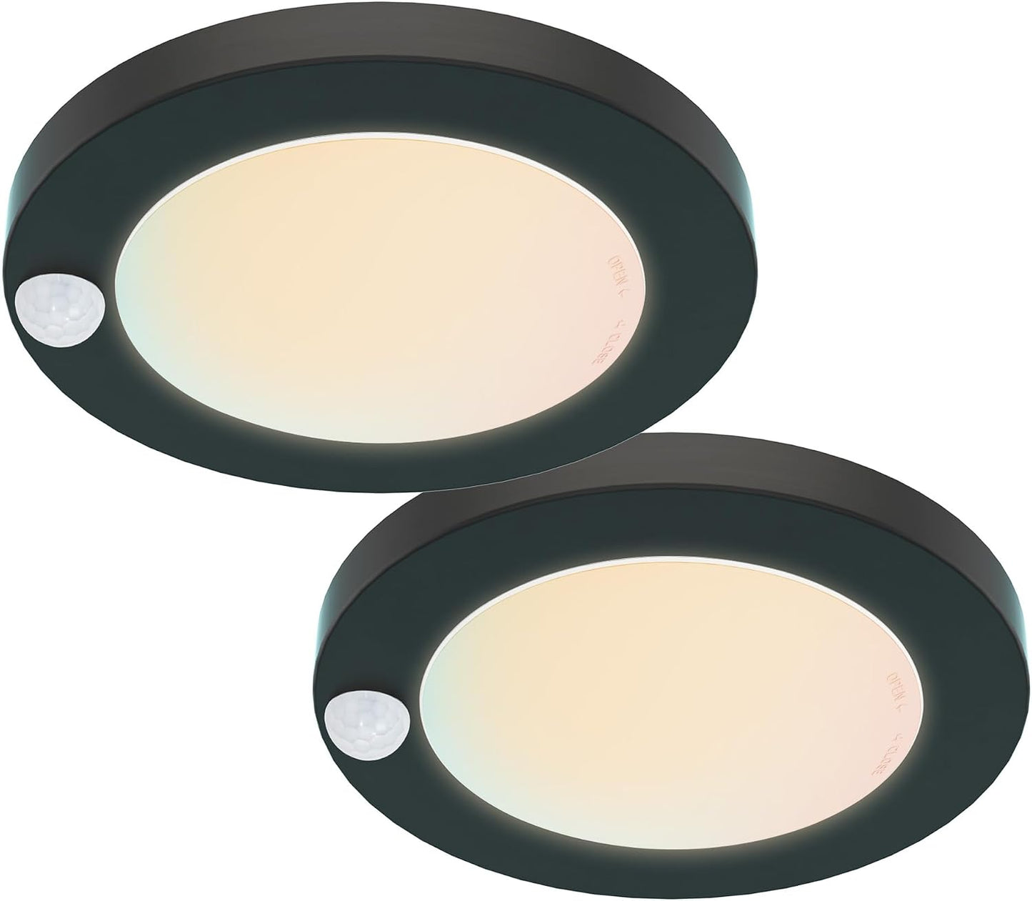 Luz LED armario 6pulg sensor movimiento 15W 2 pack