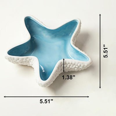 Plato cerámica anillos y baratijas temática oceánica