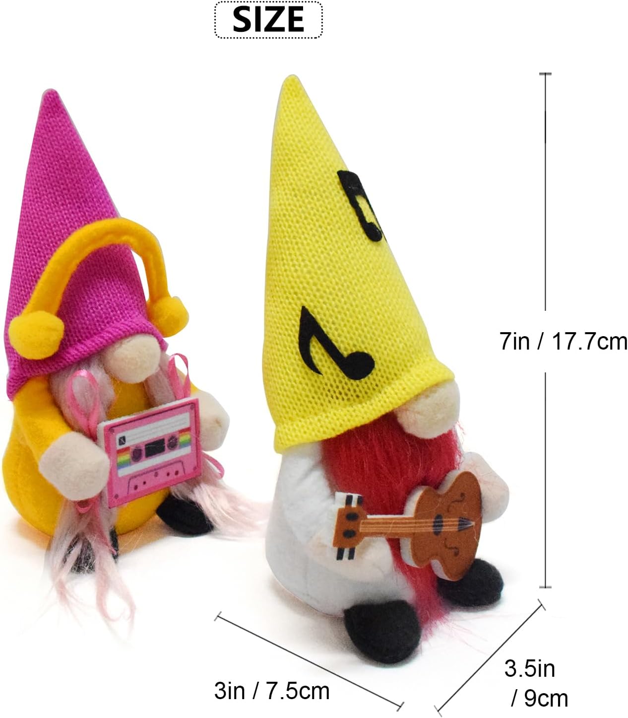 2 Pzas Gnomos Tomte Decoración Hogar Hechos a Mano