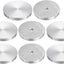 Disco aluminio redondo 2.36pulg adaptador vidrio mesa 8pcs