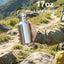 Botella agua acero inox 17oz boca ancha deporte