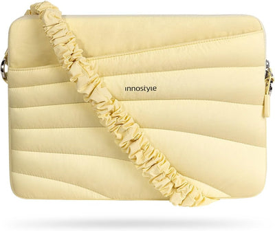 Funda laptop 15-16pulg correa desmontable repelente amarillo
