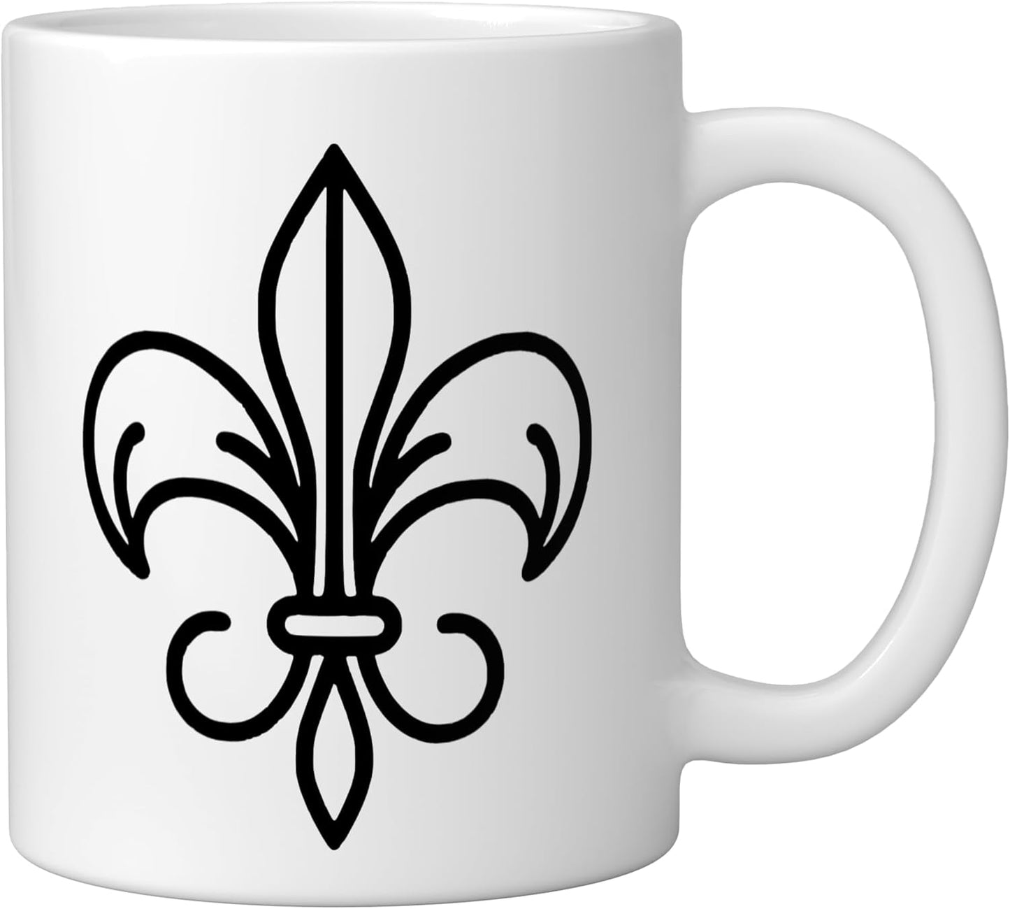 Taza Cerámica Estilo Heraldry Blanca