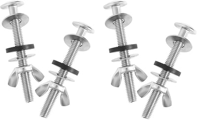 Kit 4 S universales para asiento inodoro acero inox 5/16x3.15pulg