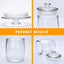 Tarro vidrio 1gal con tapa para galletas café harina