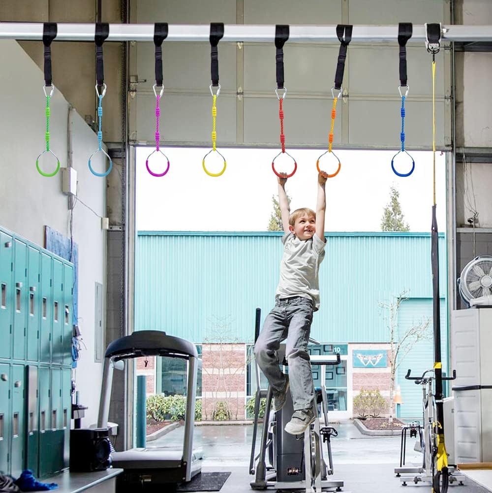 7 Anillos de Gimnasia Coloridos para Exterior
