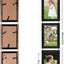 Set 6 marcos fotos 4x6 pulg vertical colgante negro