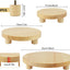 Soporte madera para plantas 3 pzas natural