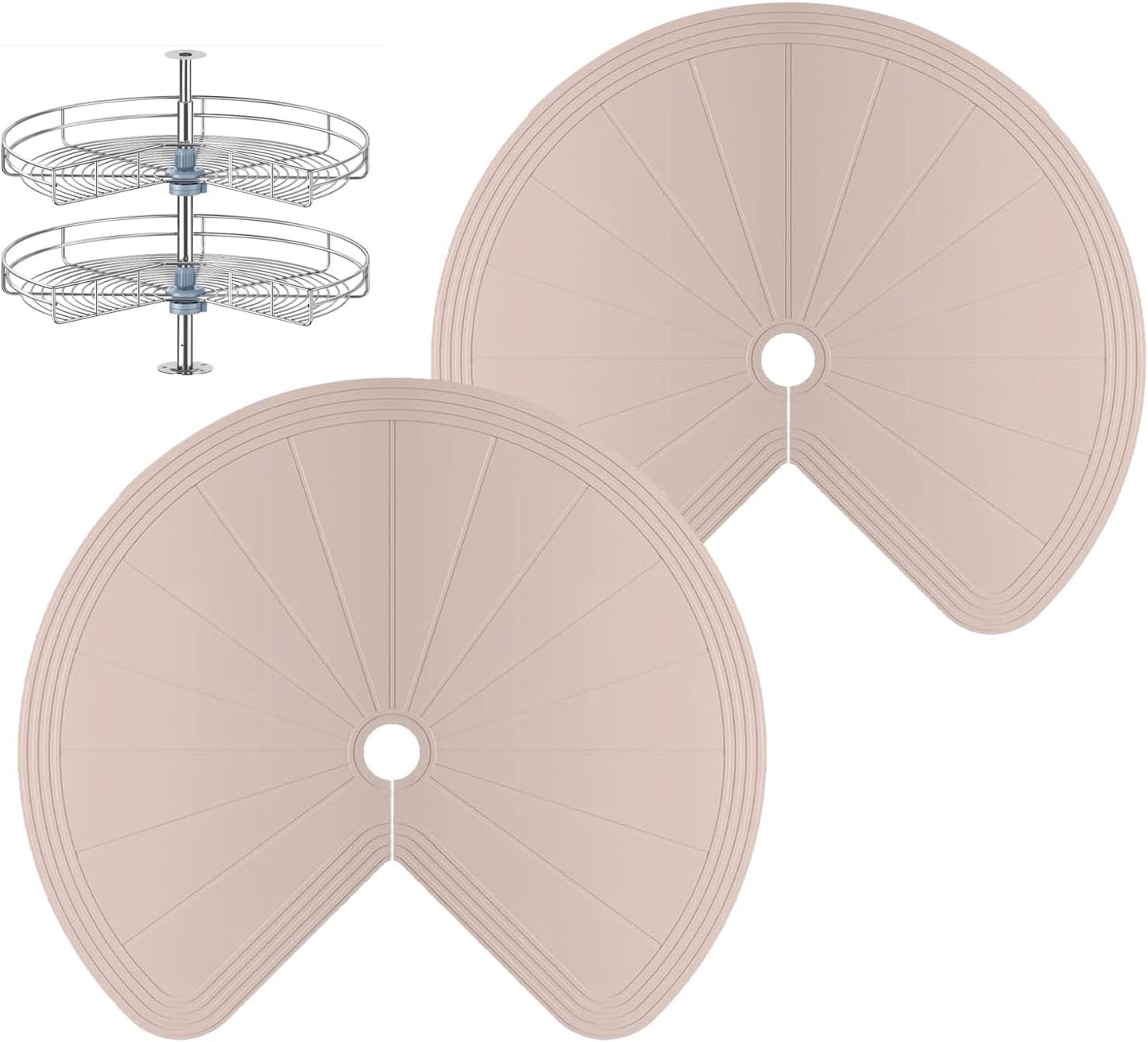 Forro silicona antiderrap doble nivel cocina 27" 2 Pzas