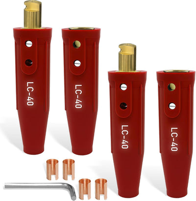 Set 4 Conectores Soldadura Rojo