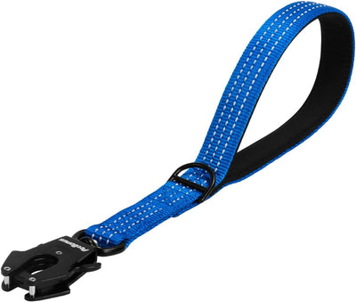 Correa corta de nailon 12pulg para perro mediano reflectante