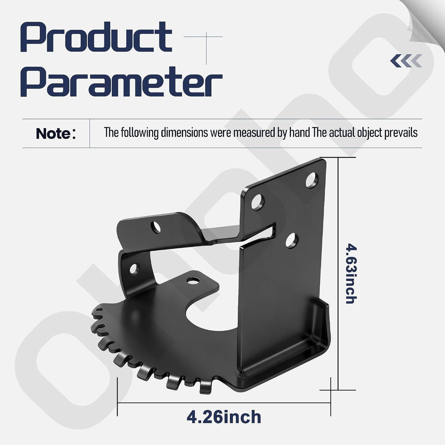 Placa HOC izquierda comp Toro TimeMaster 30pulg metal reforzado