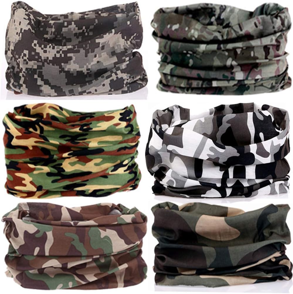 12 Uds Bandanas para la cabeza protector facial