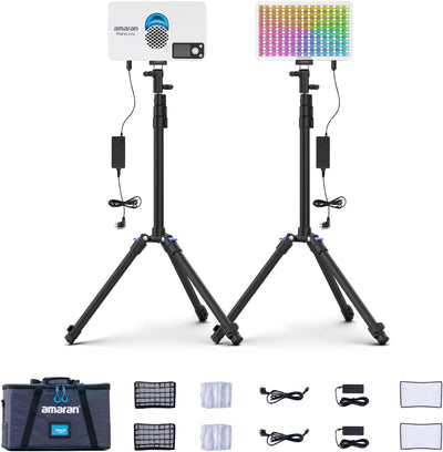Kit 2 Luces LED RGBWW 60W para Fotografía y Video