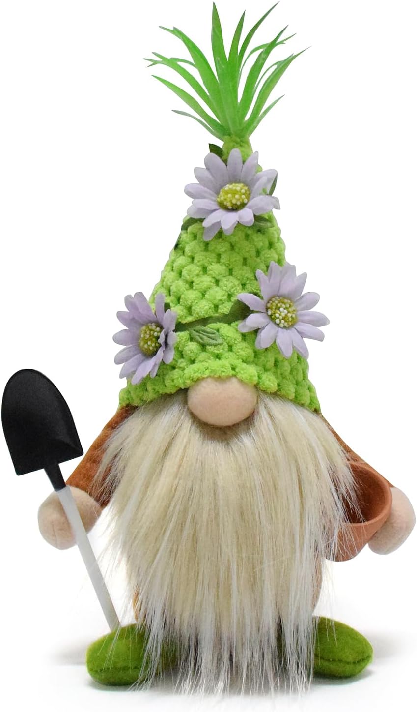 Gnomo suculento felpa Tomte maceta elfo enano decoración
