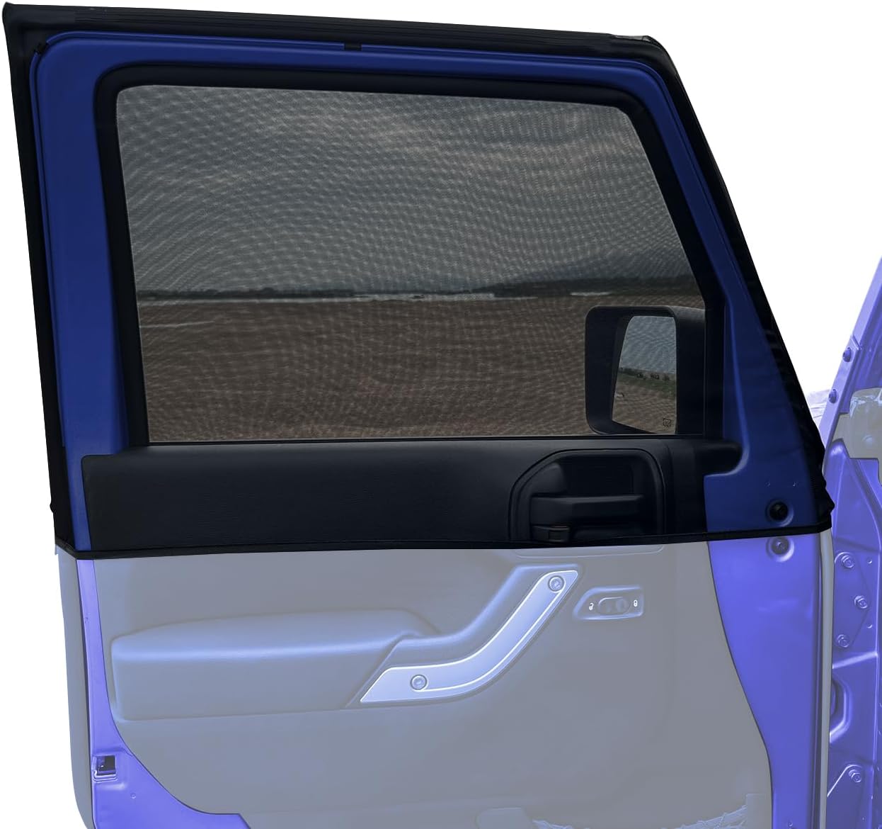 Parasol ventana Jeep malla transpirable comp TJ JK JL negro