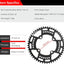 Cadena ancho estrecho 30T-52T para bicicleta MTB BMX
