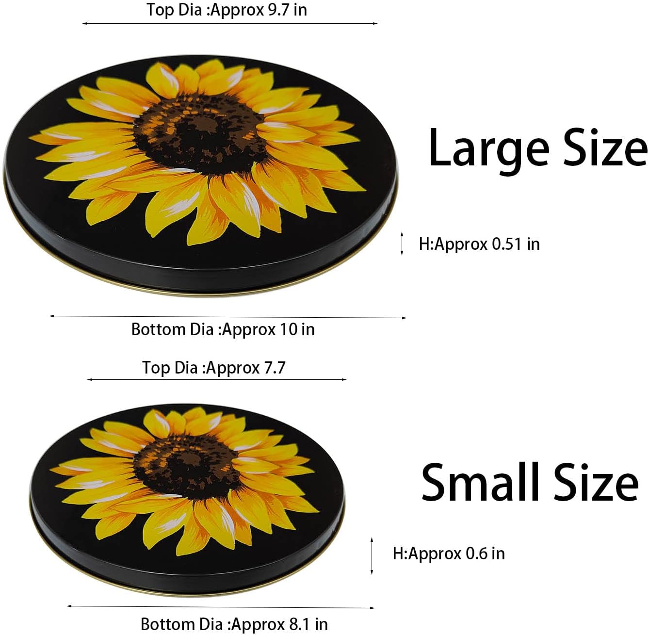 Cubiertas quemadores estufa eléctrica d8/10pulg amarillo/negro