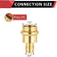 10 Adaptadores Latón 1/2x3/4 pulg PEX-A Cobre
