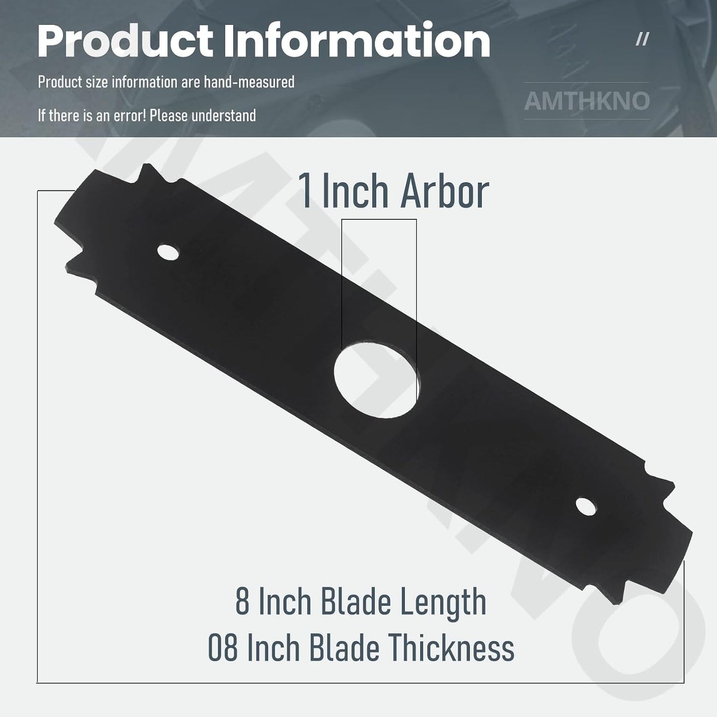 Cuchilla reversible acero endurecido para Ryobi 8pulg comp