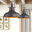 3 Luces Colgantes Bronce Aceitado Estilo Granja