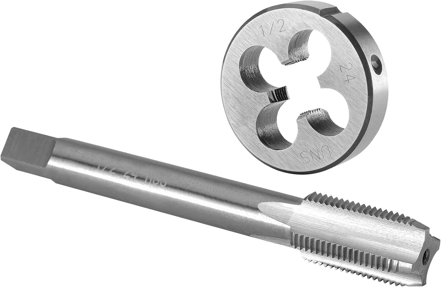Set dados 1/2x24 UNS macho rosca derecha