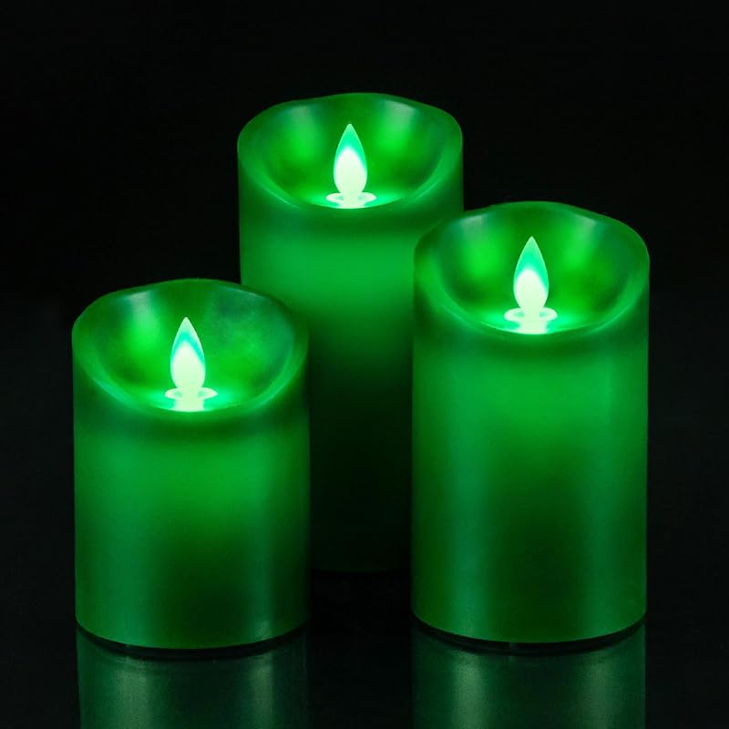 Velas LED con mecha móvil control remoto temporizador