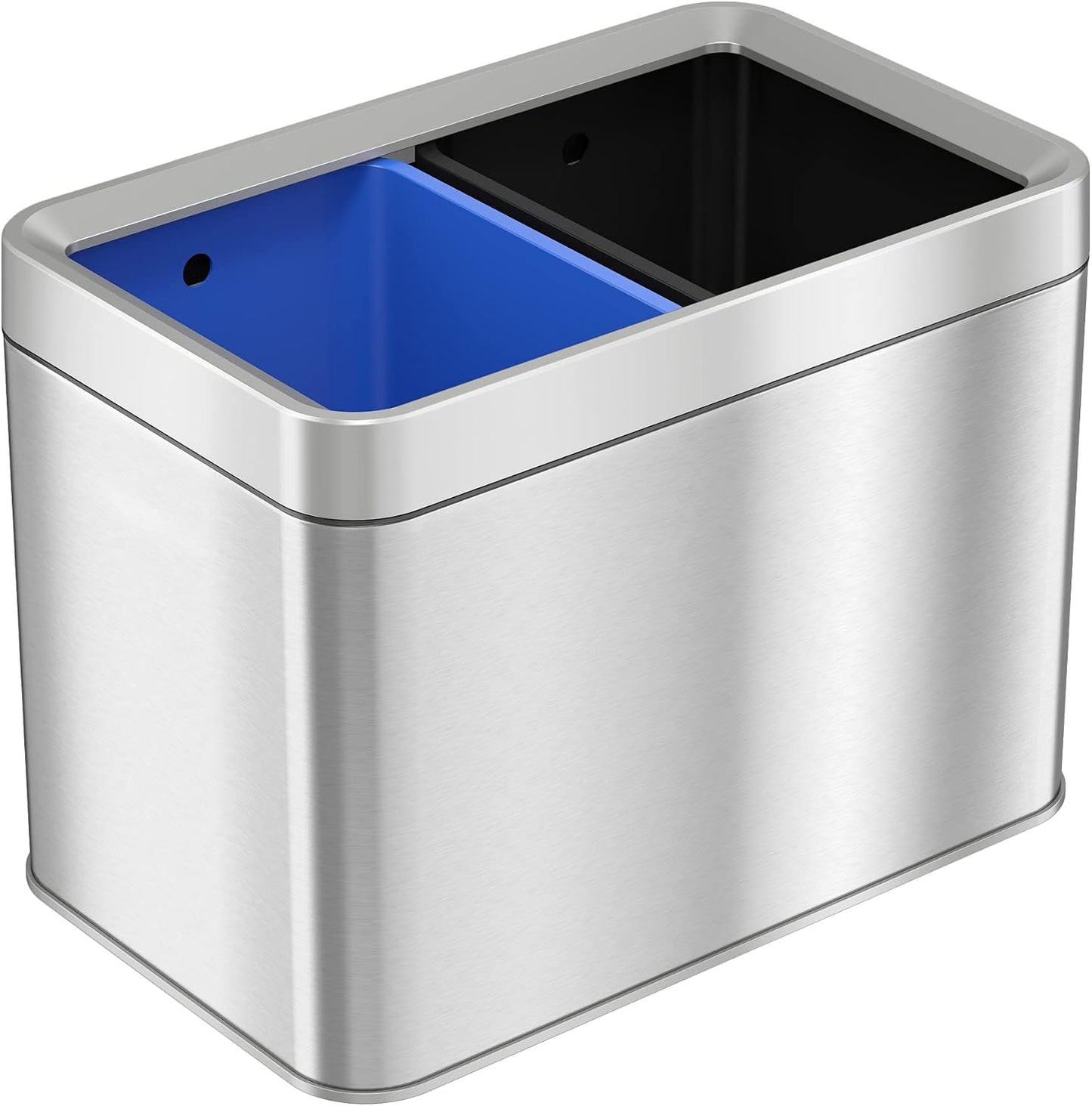 Cesto basura acero inox 13gal filtro desodorante cubo 50l