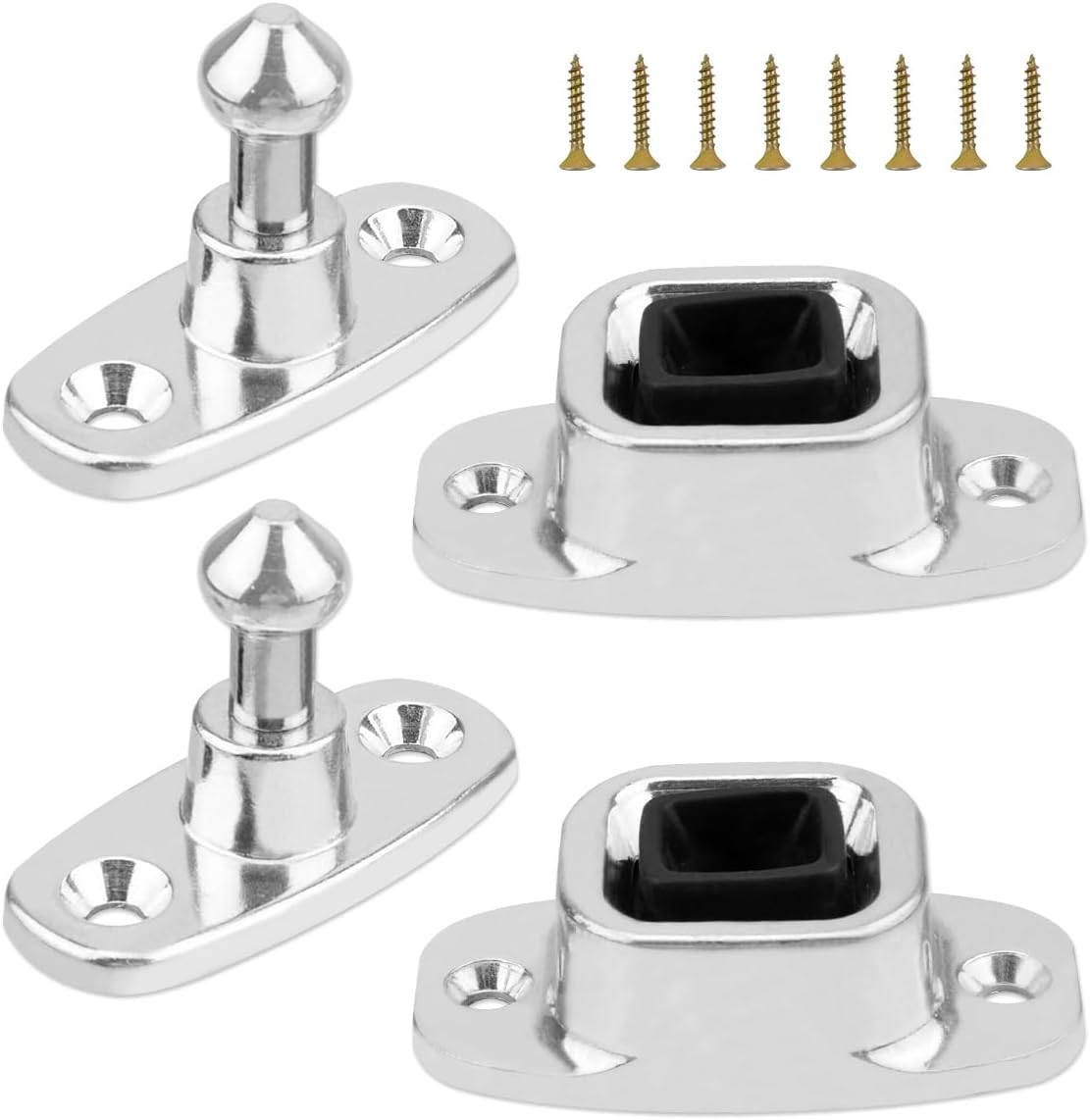 Soporte puerta RV con émbolo y zócalo resistente