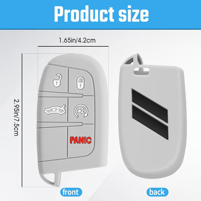 Funda silicona llavero 5 botones Dodge Charger