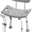 Silla ducha con respaldo extraíble asiento baño 400lb gris