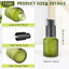 6 Botellas Vidrio Bomba Recargables Loción Viaje 0.5oz