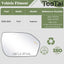 Espejo lateral cristal Ford Explorer 20-25 con detección
