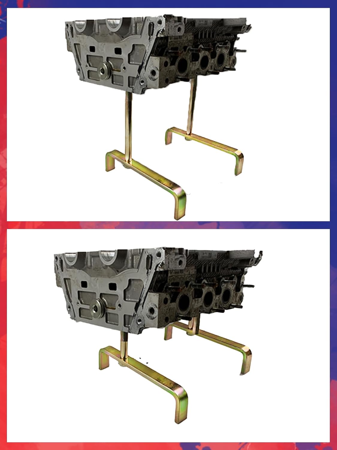 Soporte Cilindro Motor Coche con Mandriles Cónicos