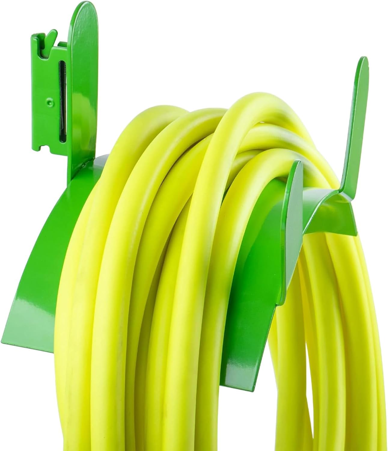 Soporte E-Track para mangueras ganchos servicio pesado verde