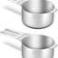 2 Pzas Tazas Medidoras Acero Inox 1/2 Taza