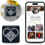 Medallón QR para lápida con enlace a tributo personalizado