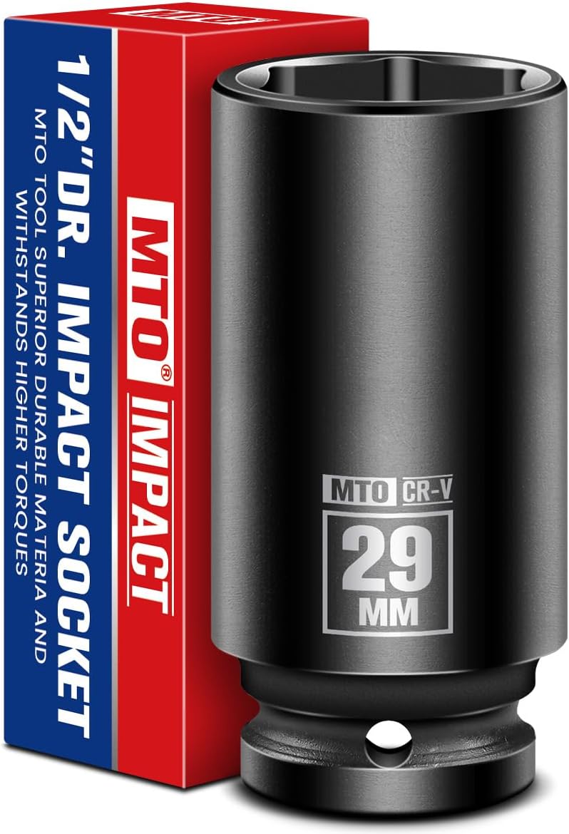 Juego llaves impacto 1/2 pulg 29mm métricas ANSI acero CR-V