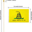 Bandera mini gadsden poste madera lanza set 12