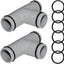 2 Conectores manguera piscina junta T 1.25" repuesto