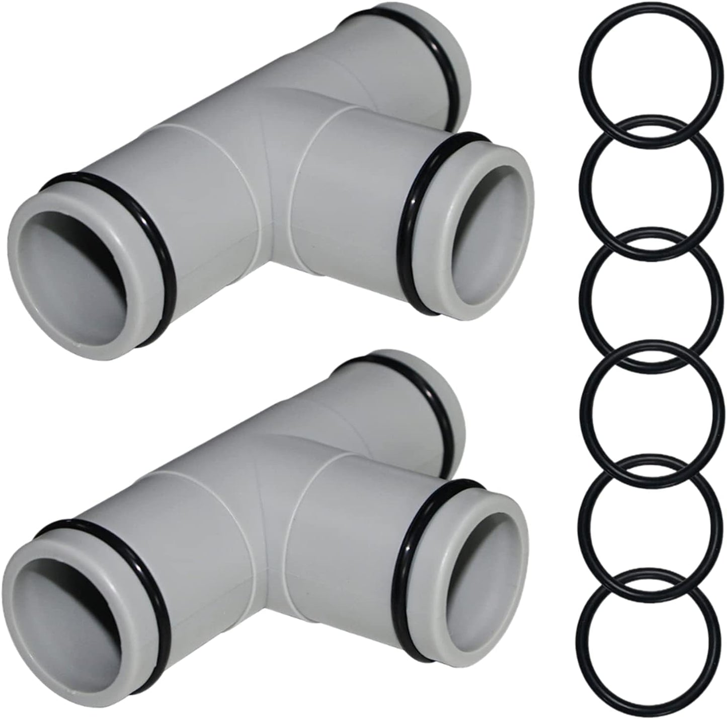 2 Conectores manguera piscina junta T 1.25" repuesto